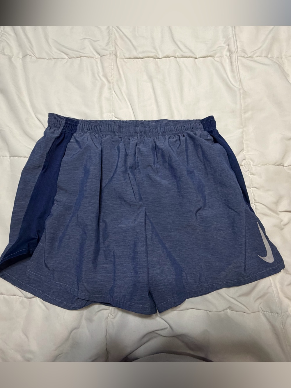 Nike Navy Blue Athletic Shorts with Swoosh